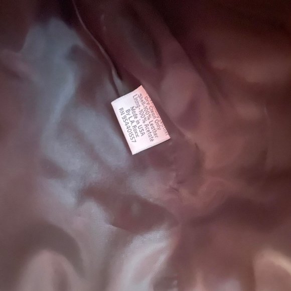 Like New USA MADE S Genuine Leather Cropped La ROXX Collared Jacket Buttoned RED - Picture 5 of 5